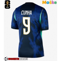 Moške Nogometnih dresov Brazilija Matheus Cunha #9 Gostujoči SP 2026 Kratki rokavi